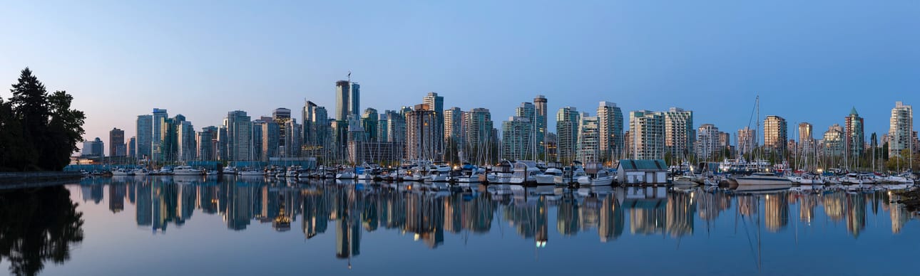 View of Vancouver Waterfront Homes