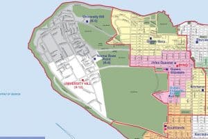 University Hill Secondary School Catchment Map