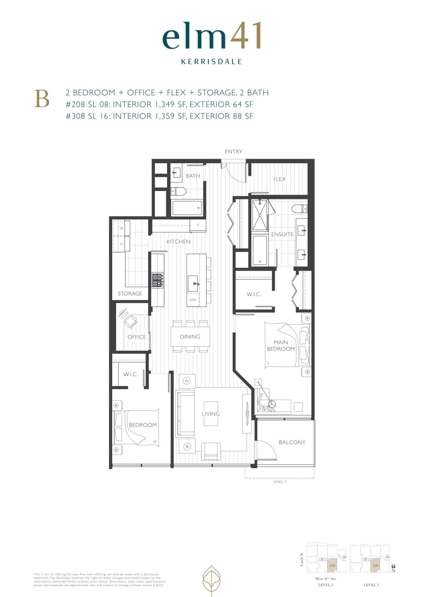 Elm 41 - Floor Plan - B