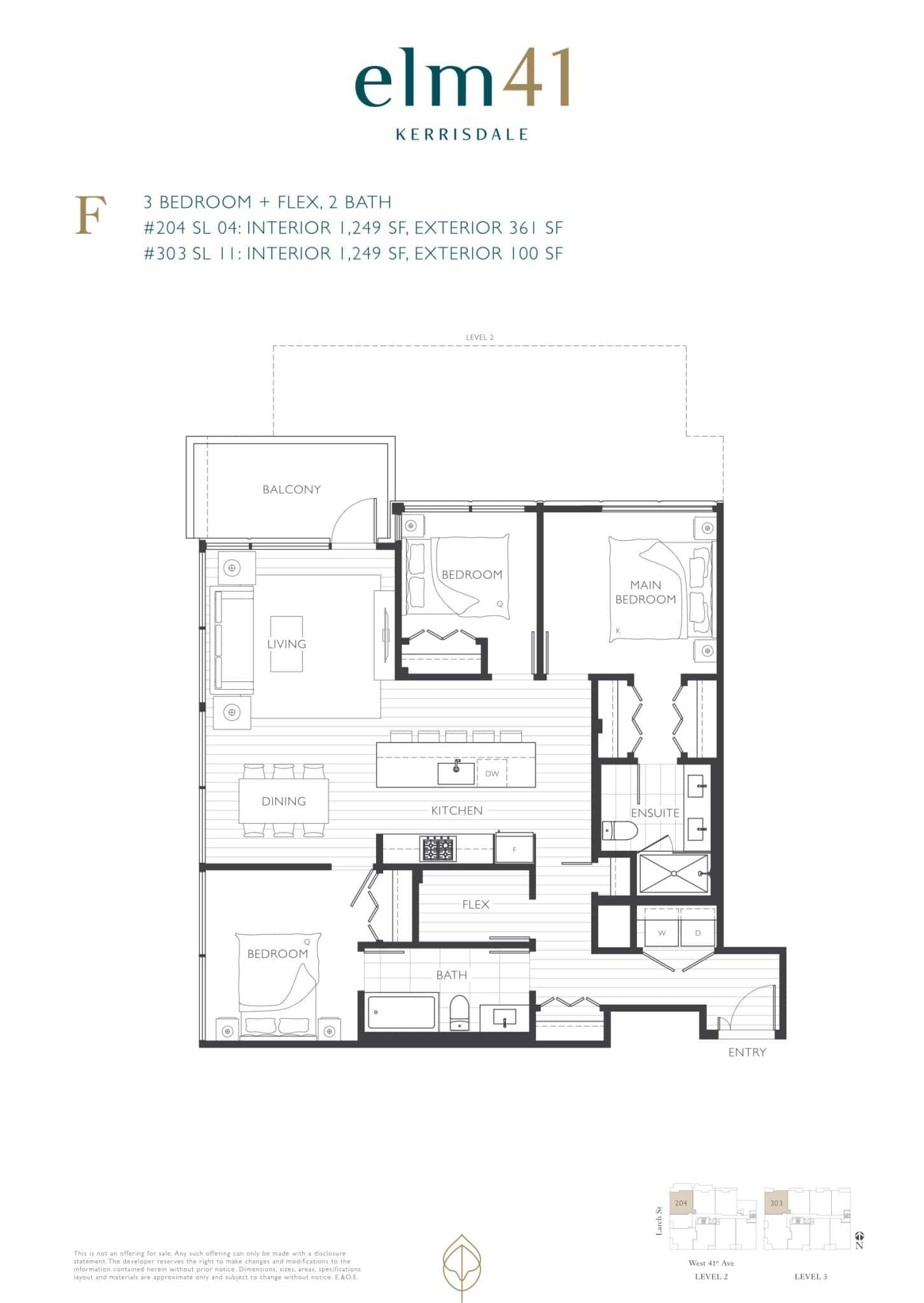 Elm 41 - Floor Plan - F