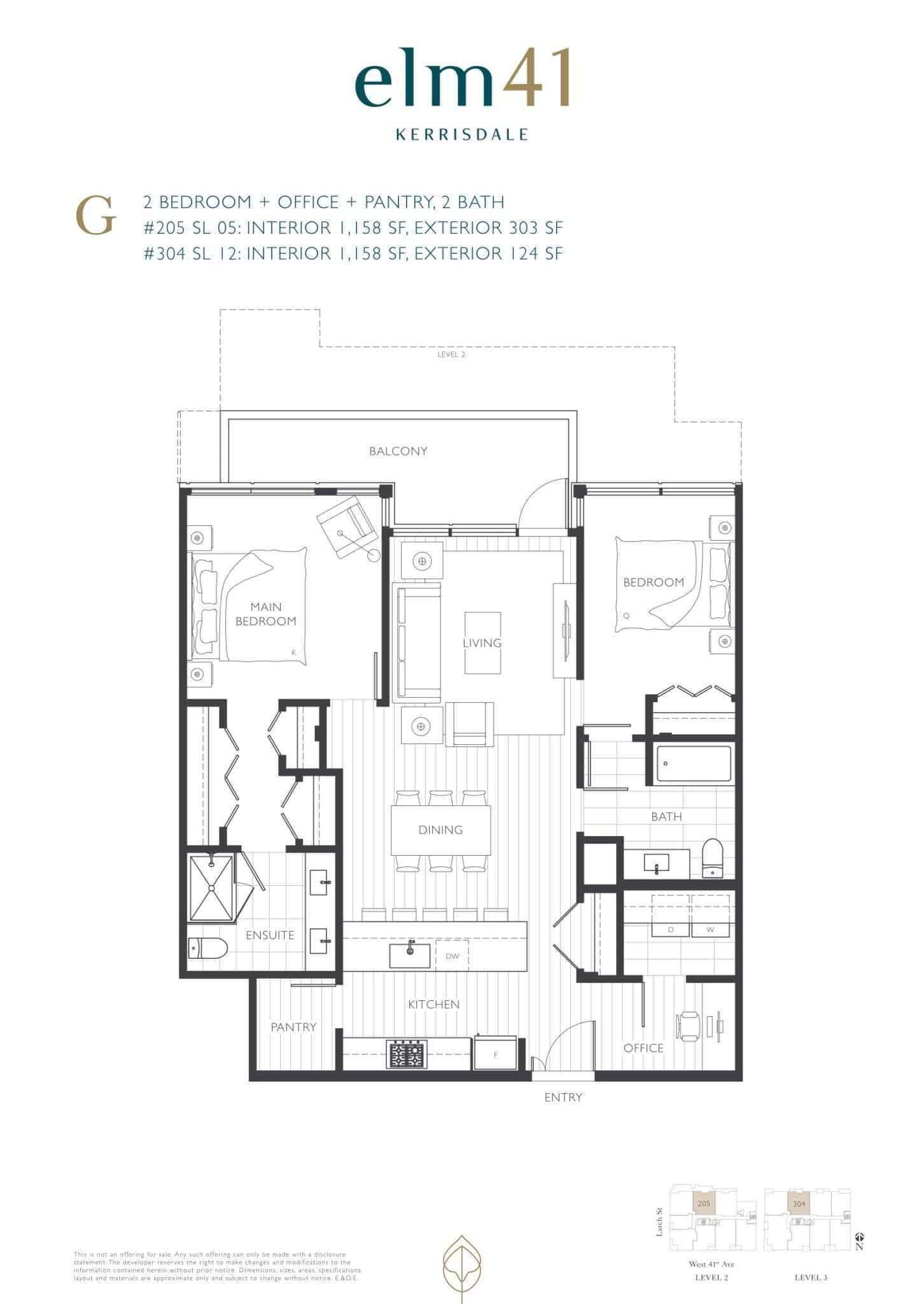 Elm 41 - Floor Plan - G