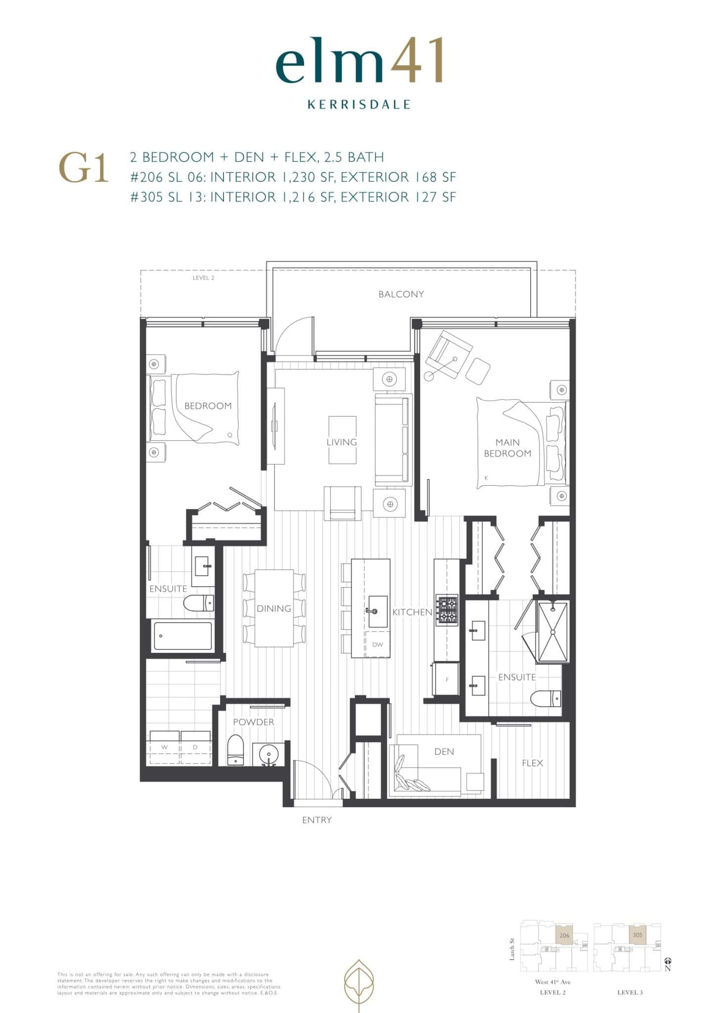 Elm 41 - Floor Plan - G1