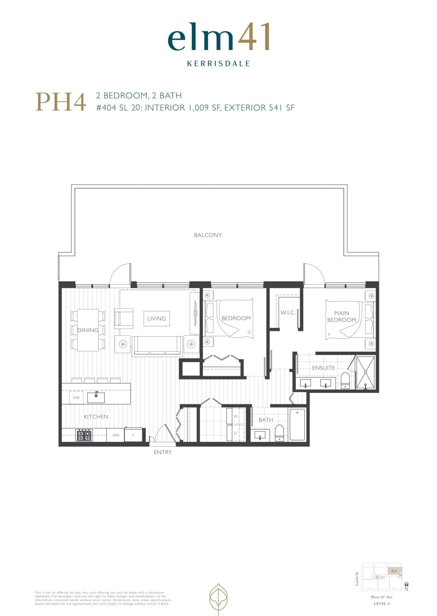 Elm 41 - Floor Plan - PH4