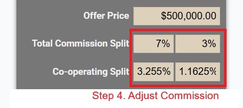 cost of selling a house in bc calculation. step 4. change realtor commission.